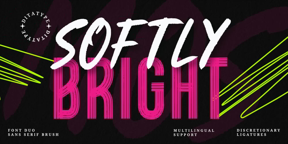 Softly Bright font