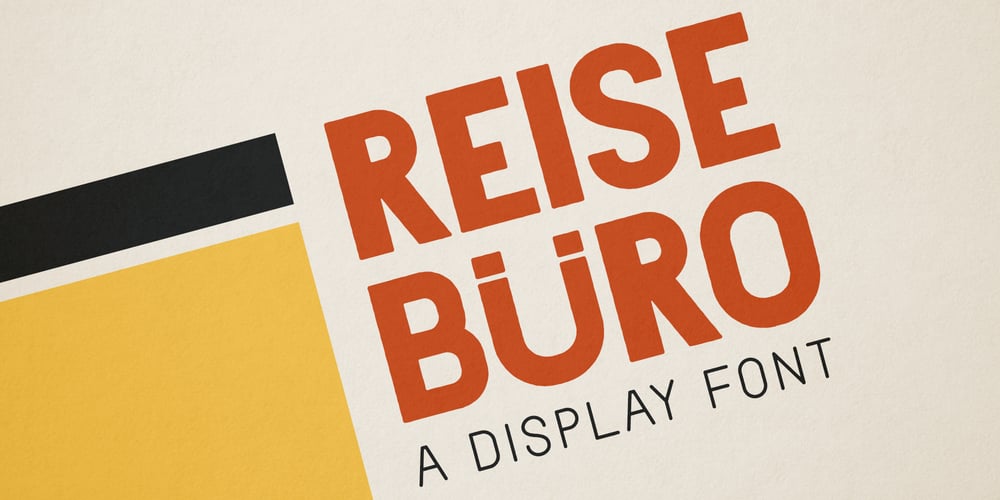 Reiseburo Display font