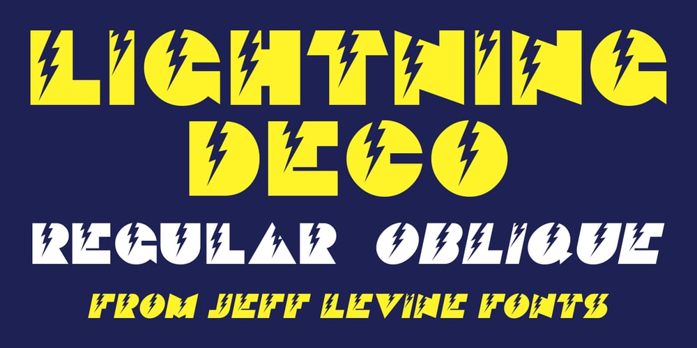 Lightning Deco JNL font