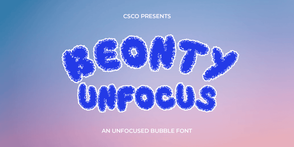 Beonty Unfocus font