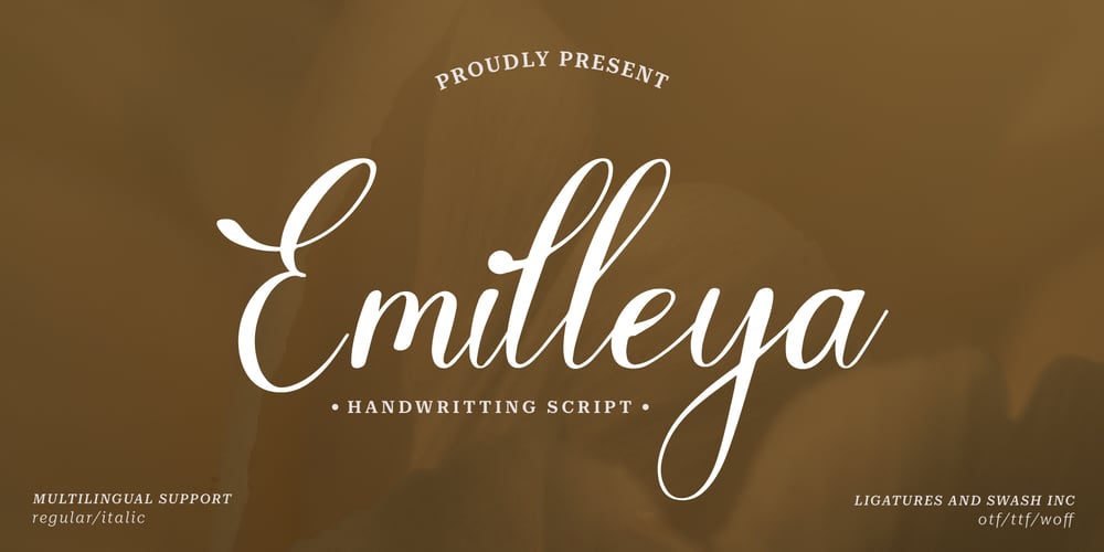 Emilleya font