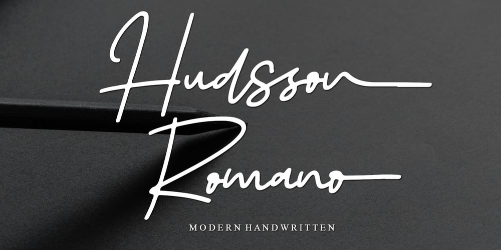 Hudsson Romano font