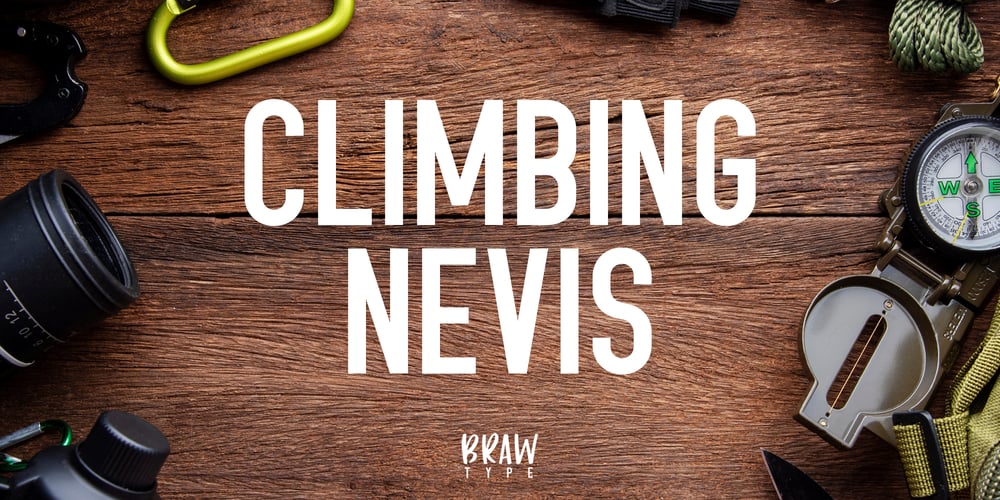 Climbing Nevis font
