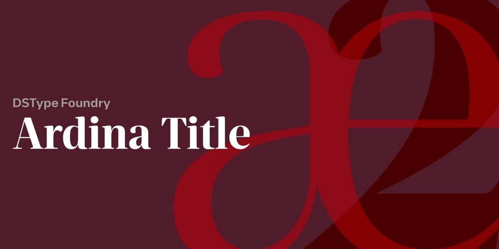 Ardina Title font