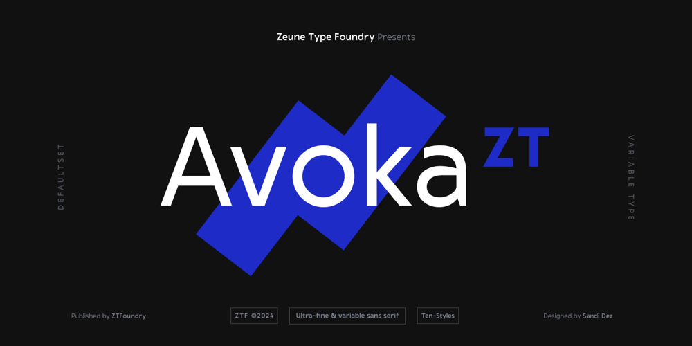 Avoka ZT font