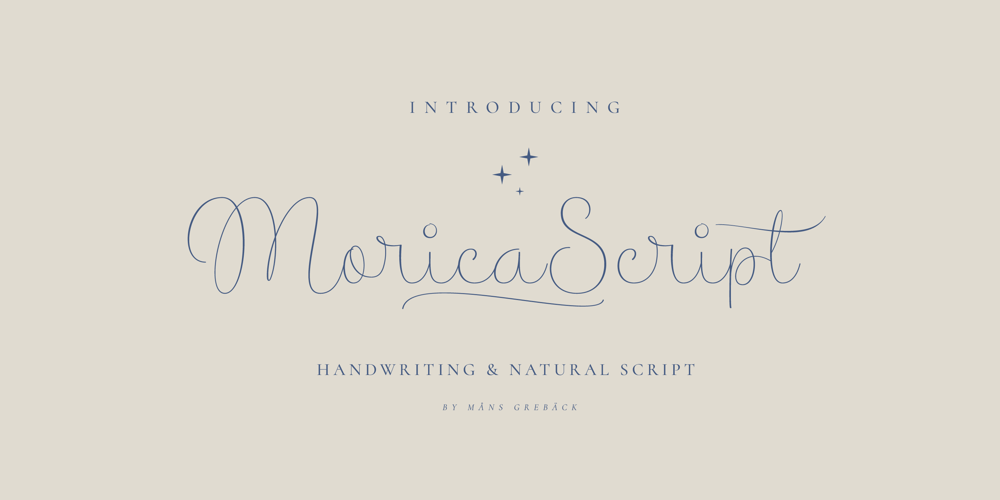 Morica Script font