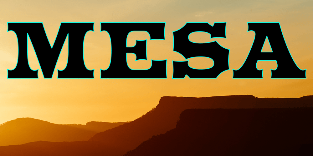 Mesa font