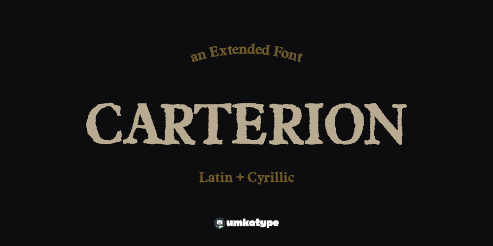 Carterion font