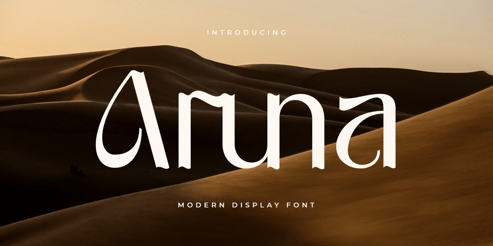 Aruna font