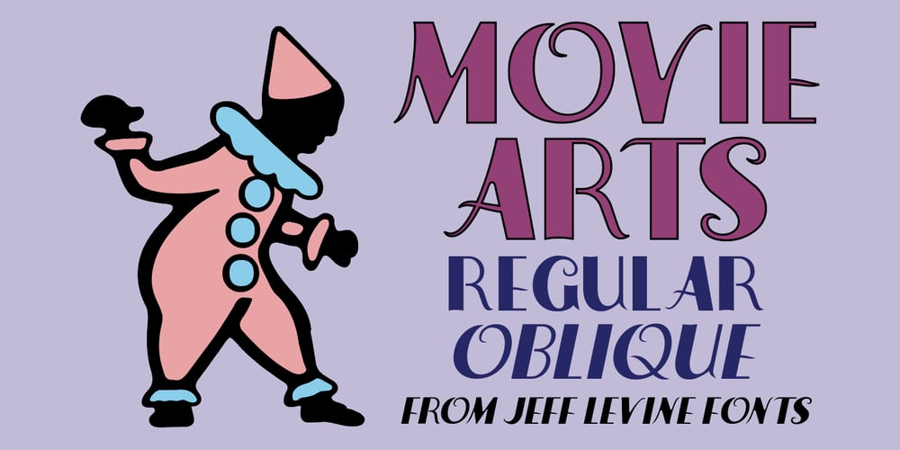 Movie Arts JNL font