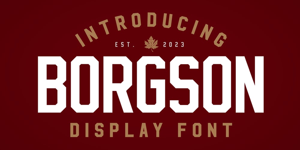 Borgson font