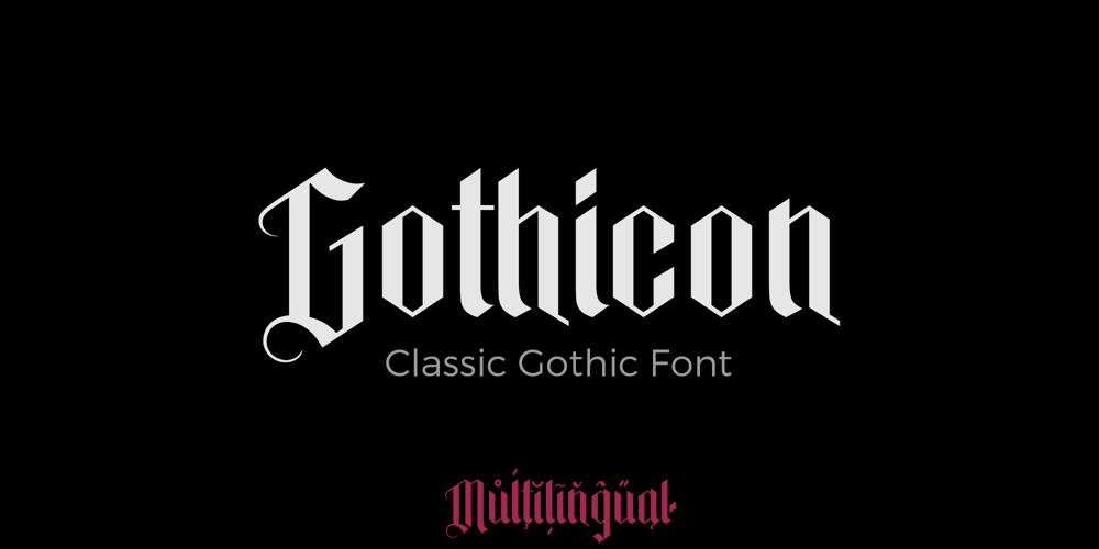 Gothicon font