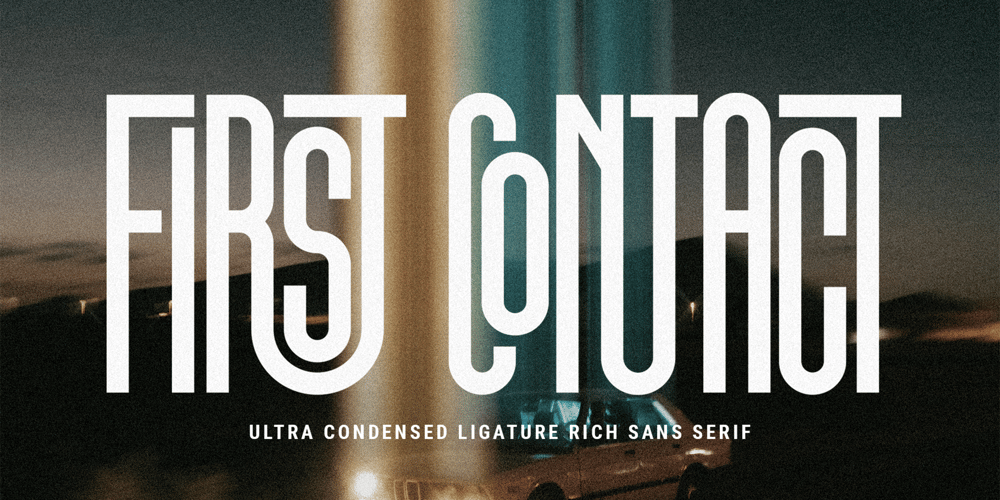 First Contact font