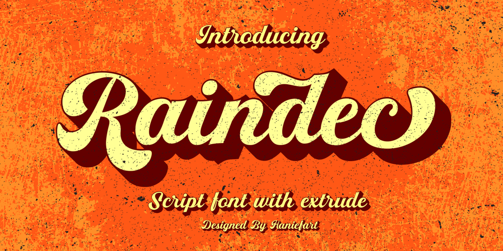 Raindec font