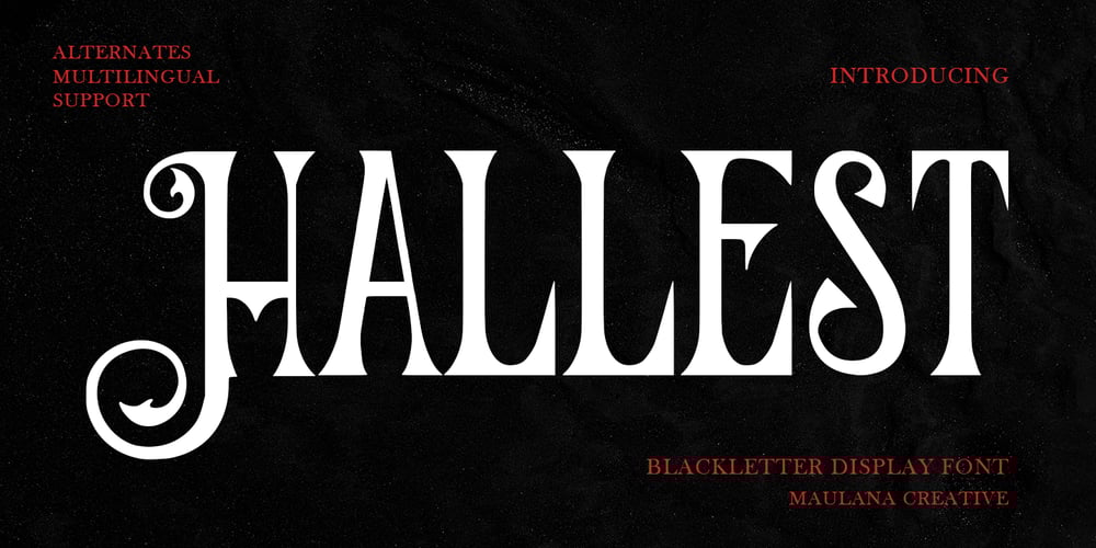 MC Hallest font