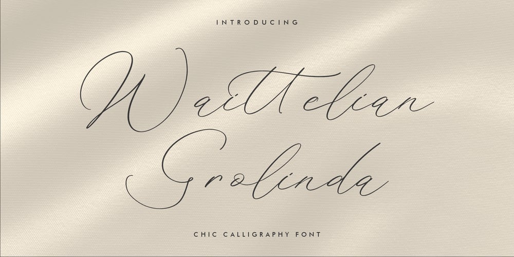 Waittelian Grolinda font