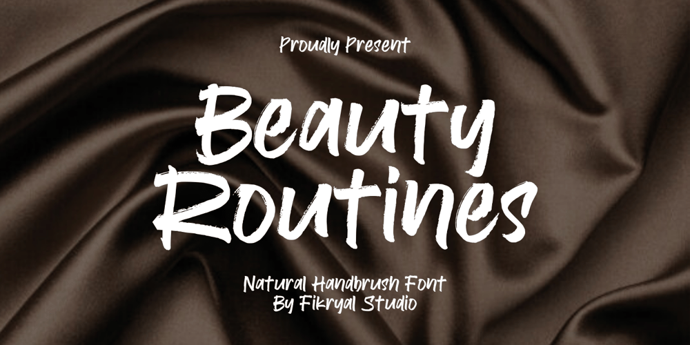 Beauty Routines font