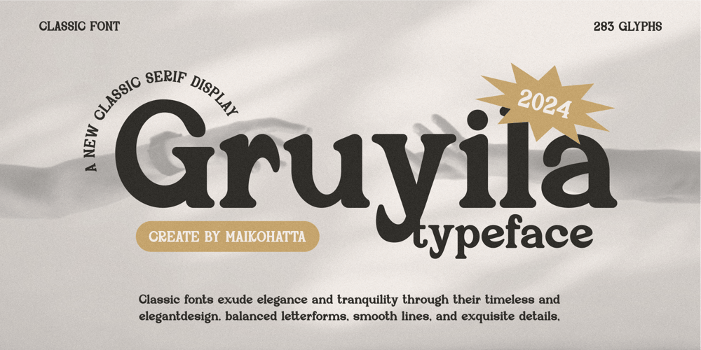 Gruyila font