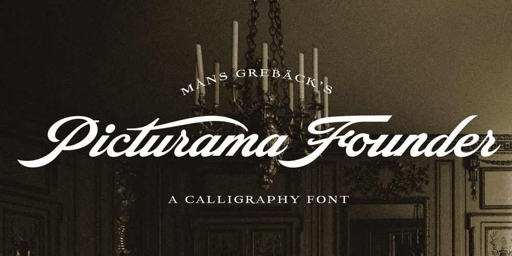 Picturama Founder font
