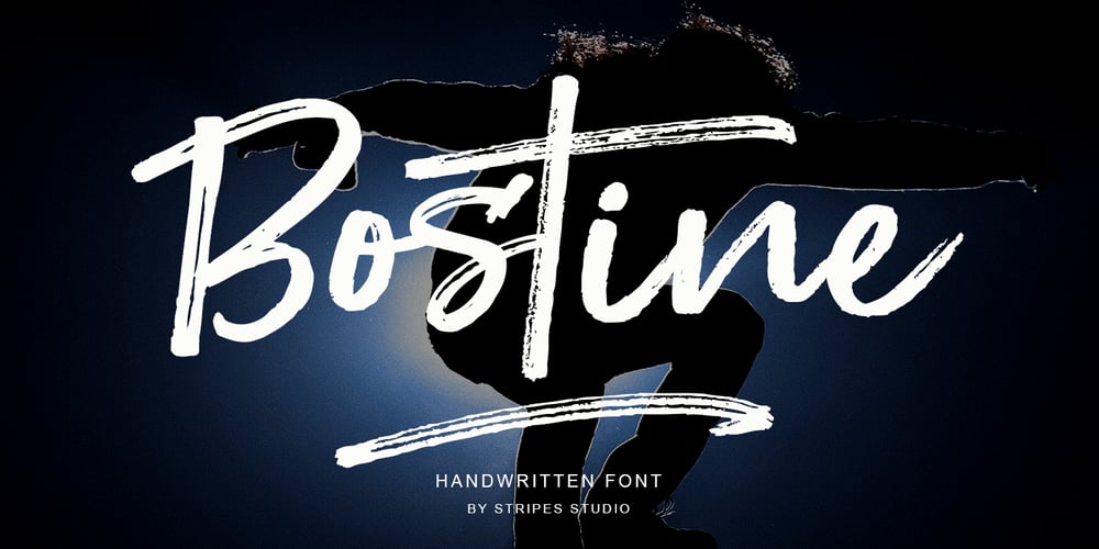 Bostine Brush font