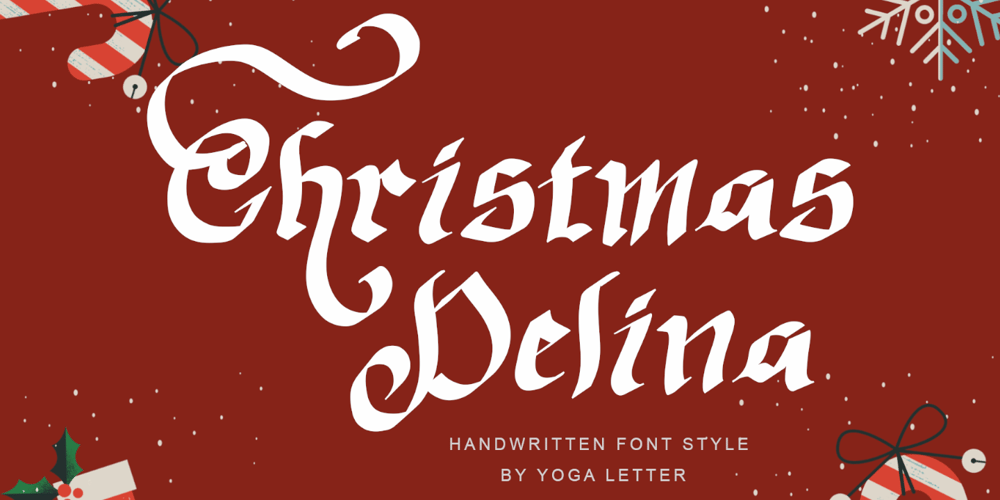 Christmas Delina font
