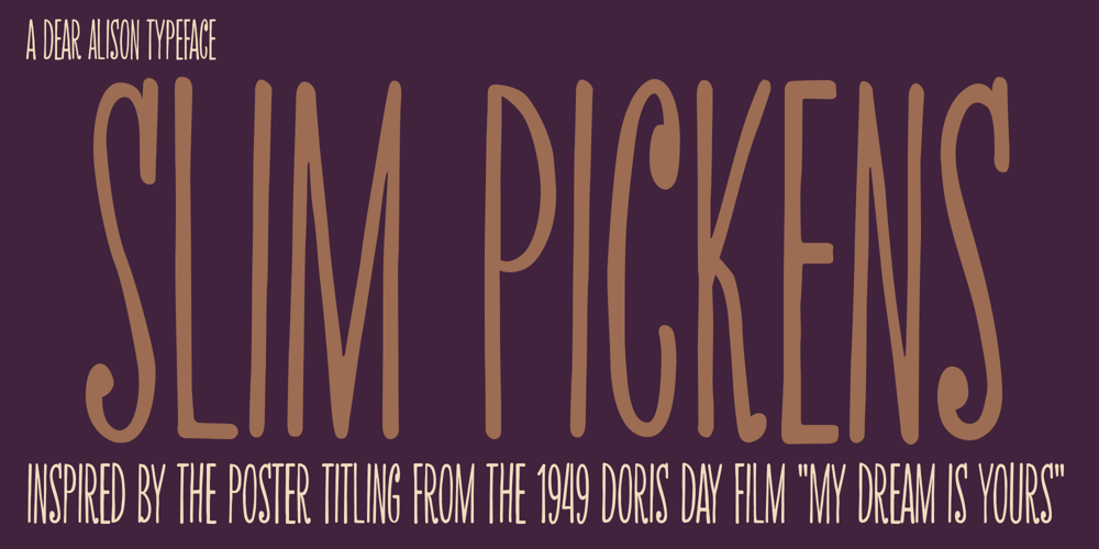 Slim Pickens font