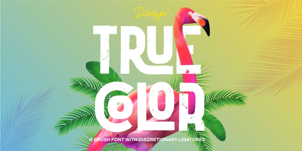 Truecolor font