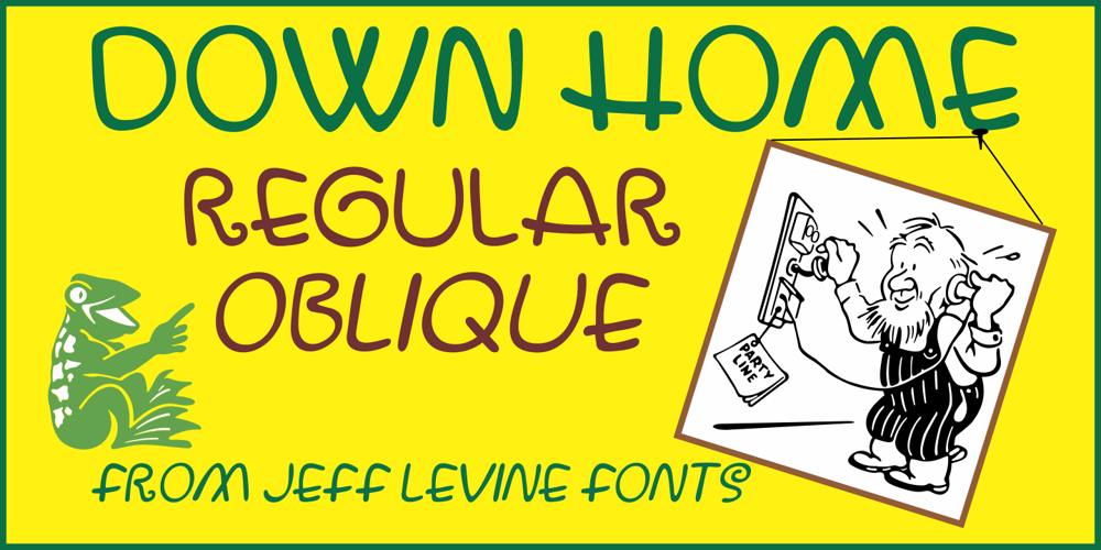 Down Home JNL font