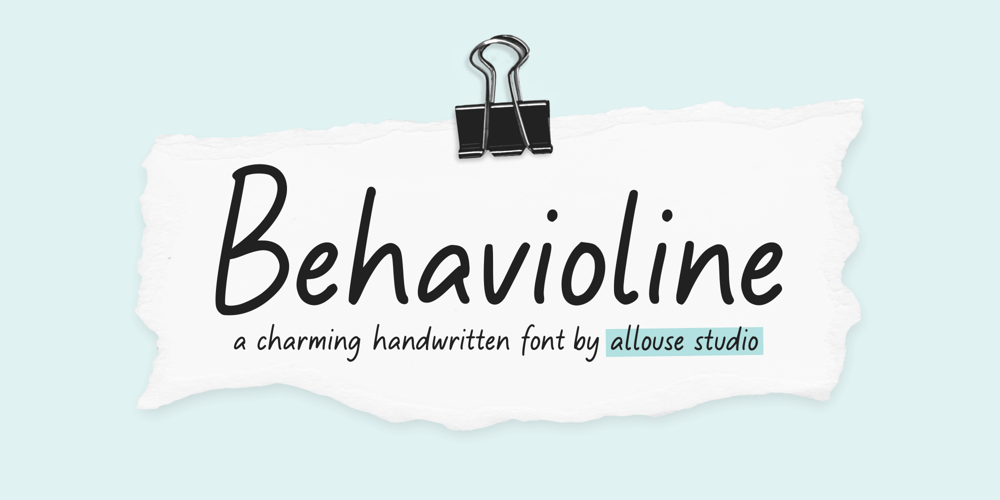 Behavioline font