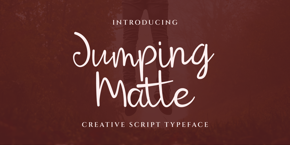 Jumping Matte font