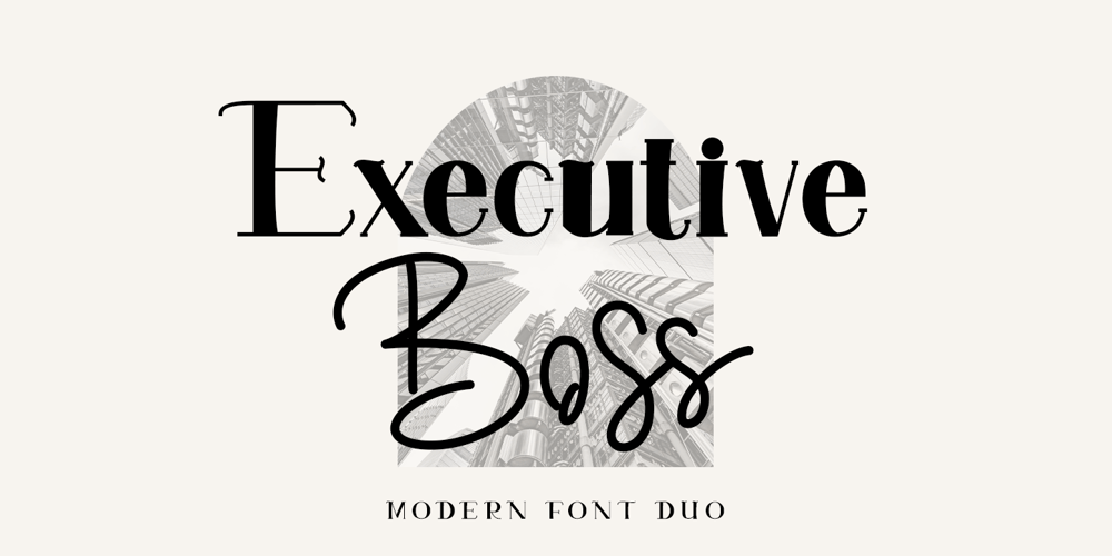 Executive Boss font