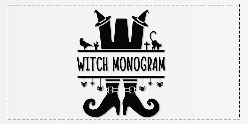 Witch Monogram font