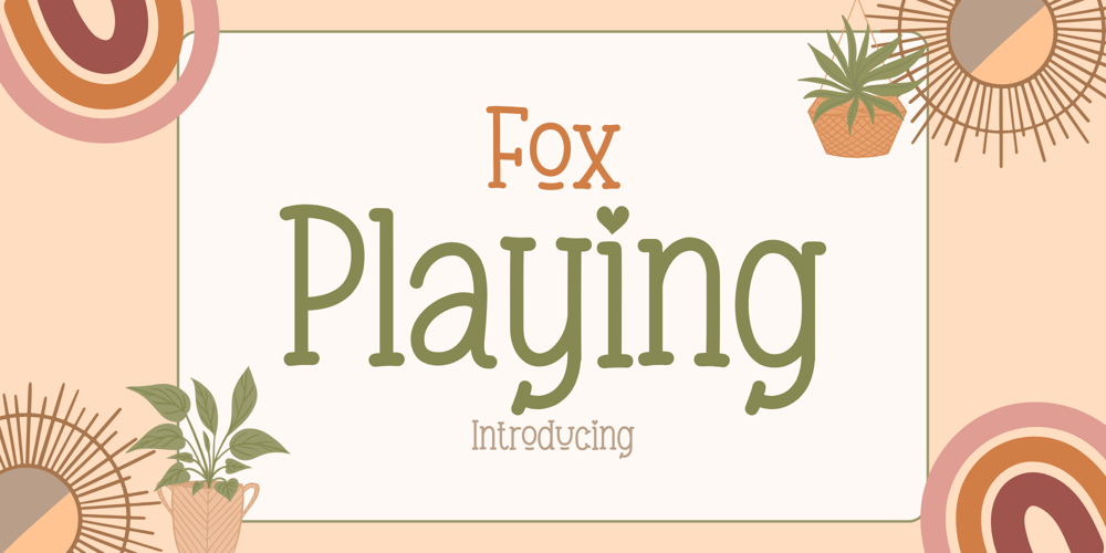 Fox Playing font