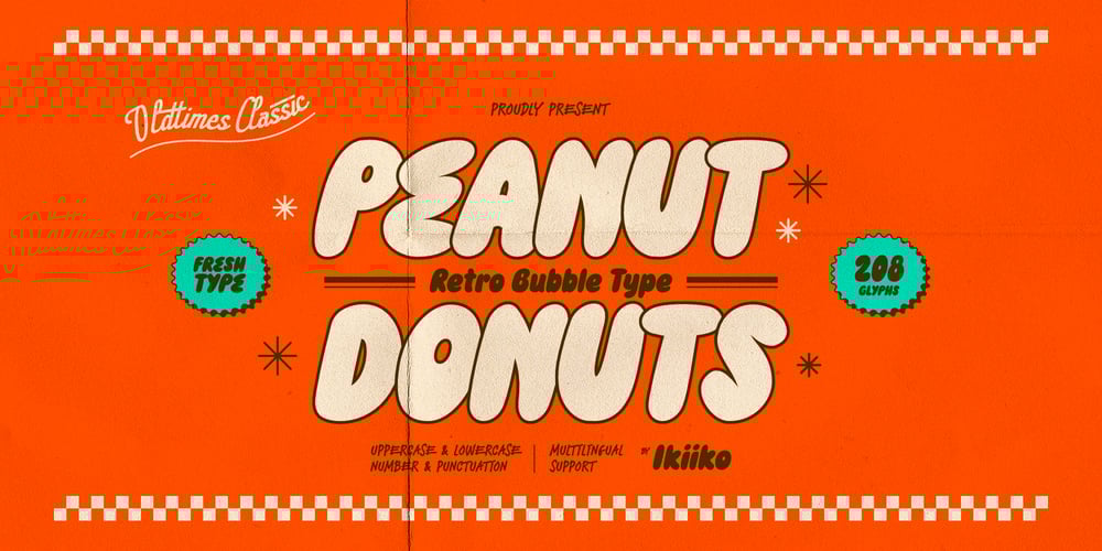 Peanut Donuts font