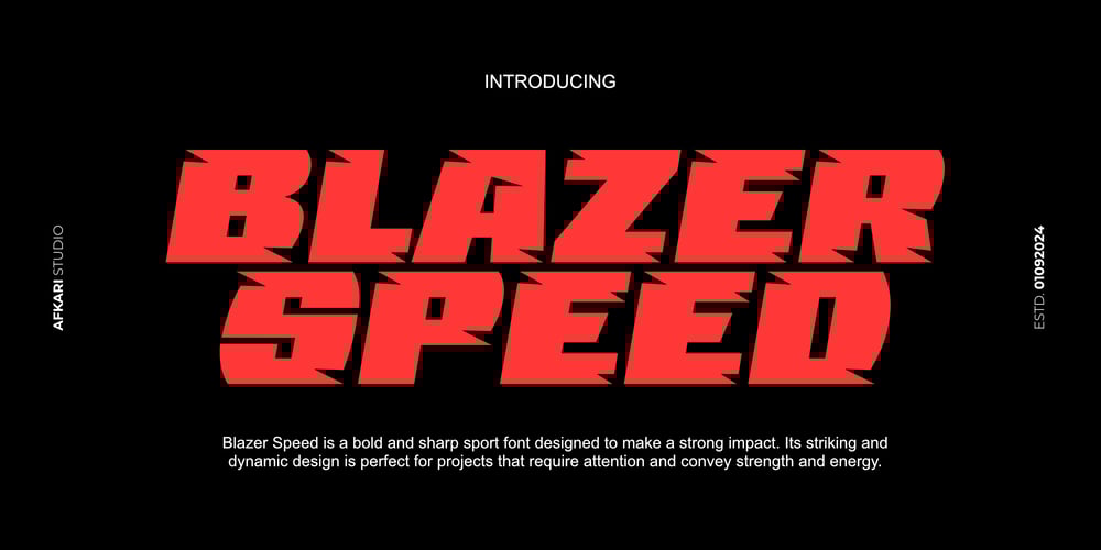 Blazer Speed font