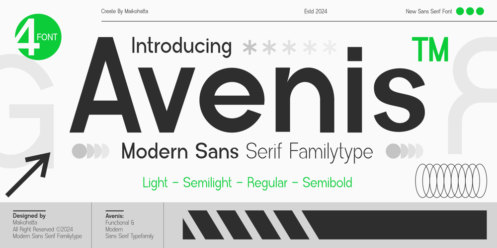 Avenis font