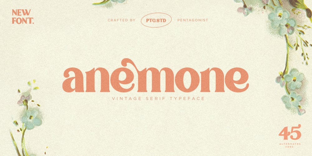 Anemone font