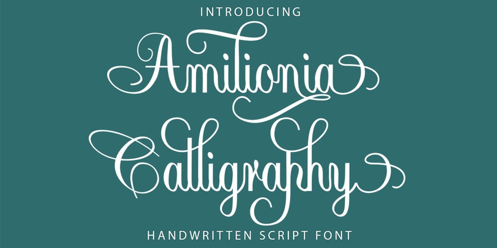 Amilionia Calligraphy font
