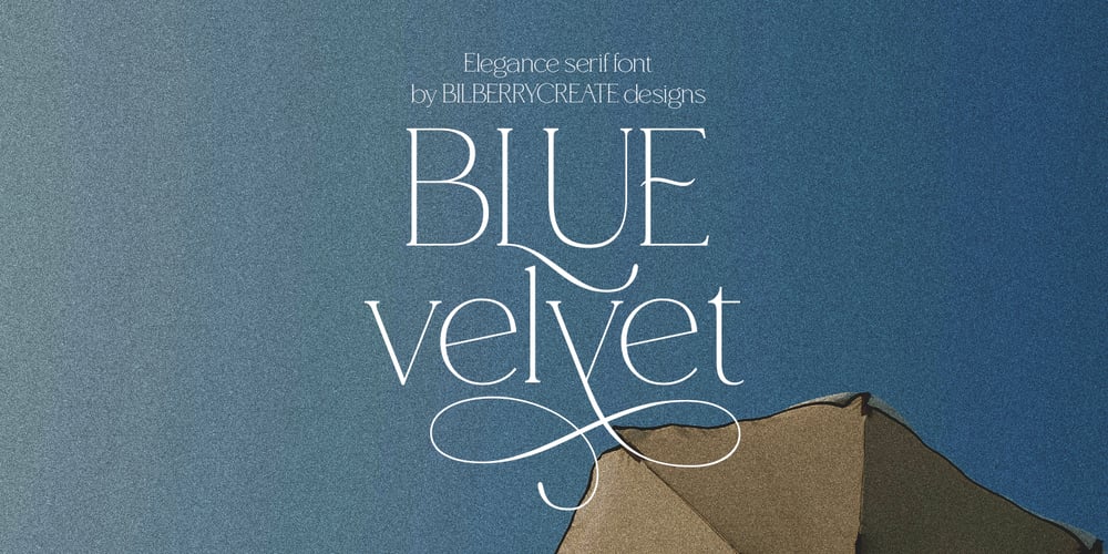 Blue Velvet font