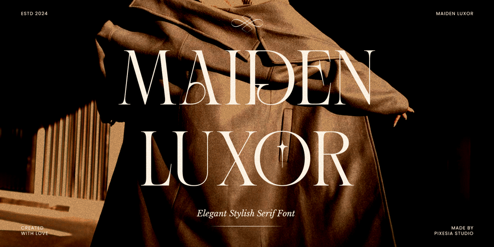 Maiden Luxor font