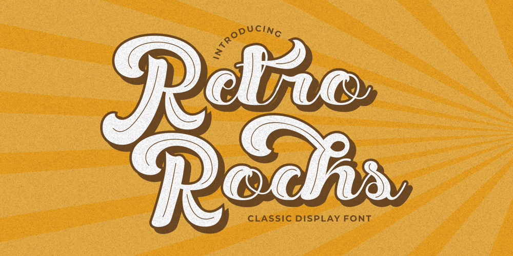 Retro Rocks font