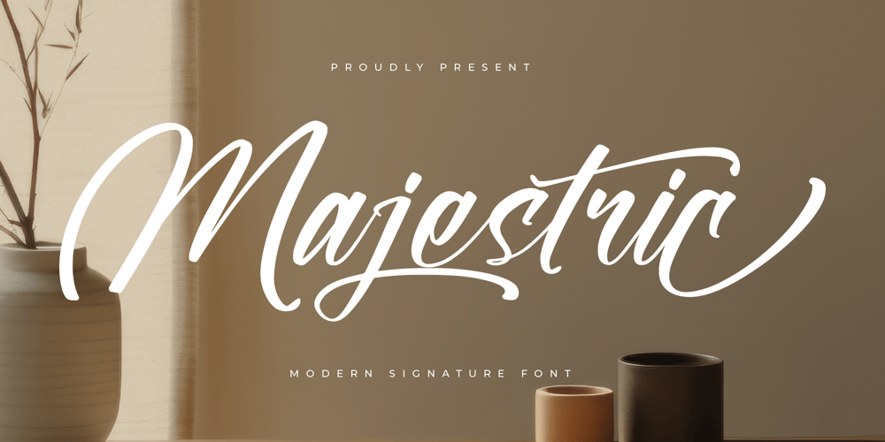 Majestric font