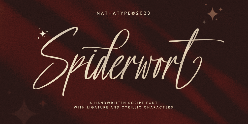 Spiderwort font
