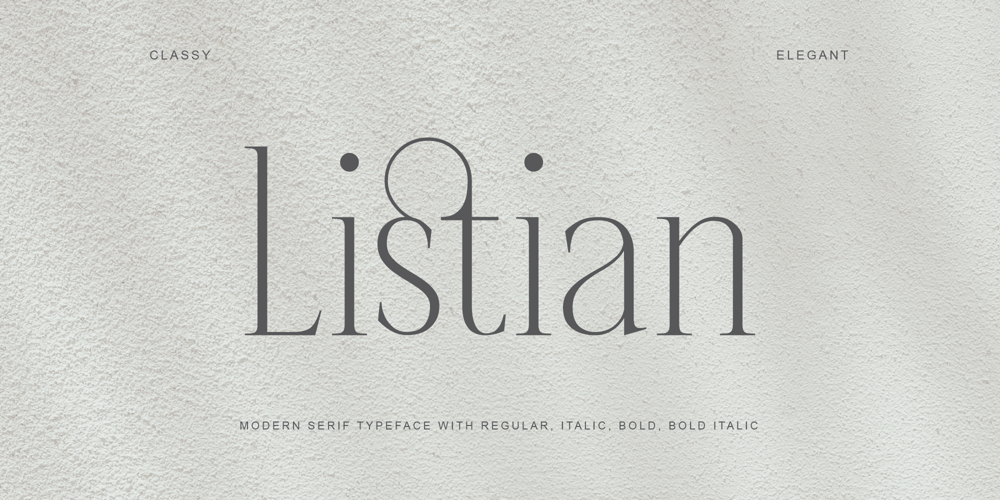 Listian font