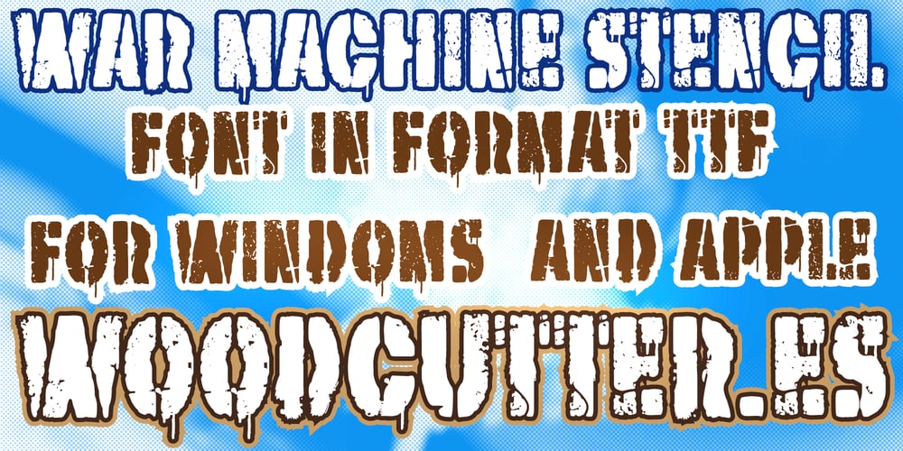 War Machine Stencil font