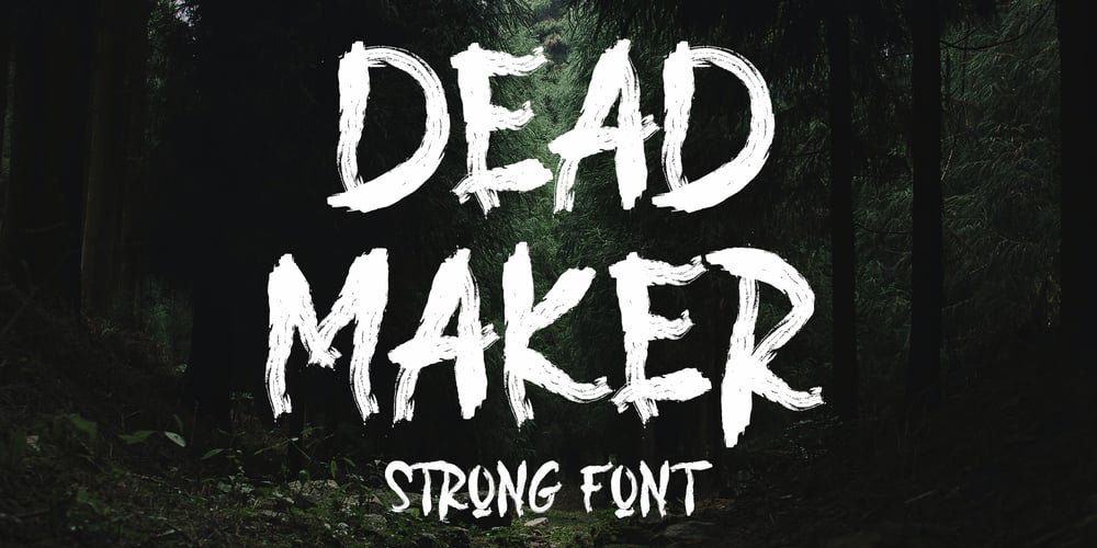 DEAD MARKER font
