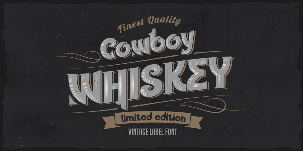 Cowboy Whiskey TT font