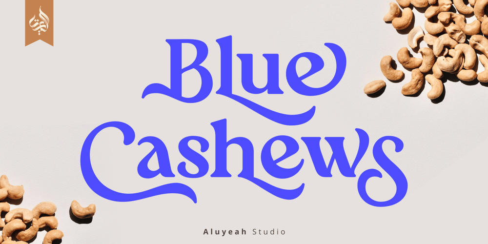 Al Blue Cashews font