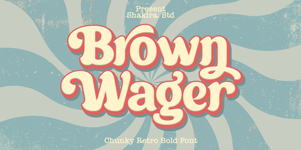 Brown Wager font