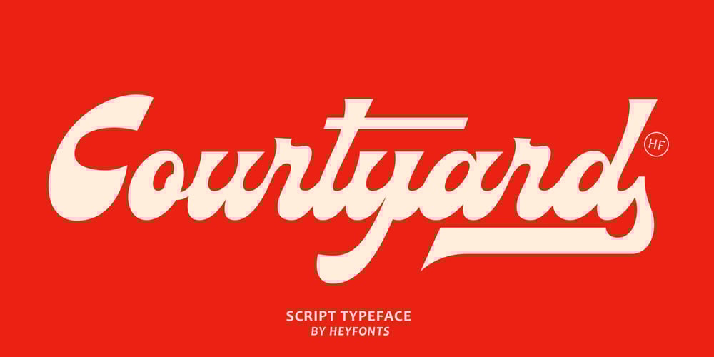 Courtyard font